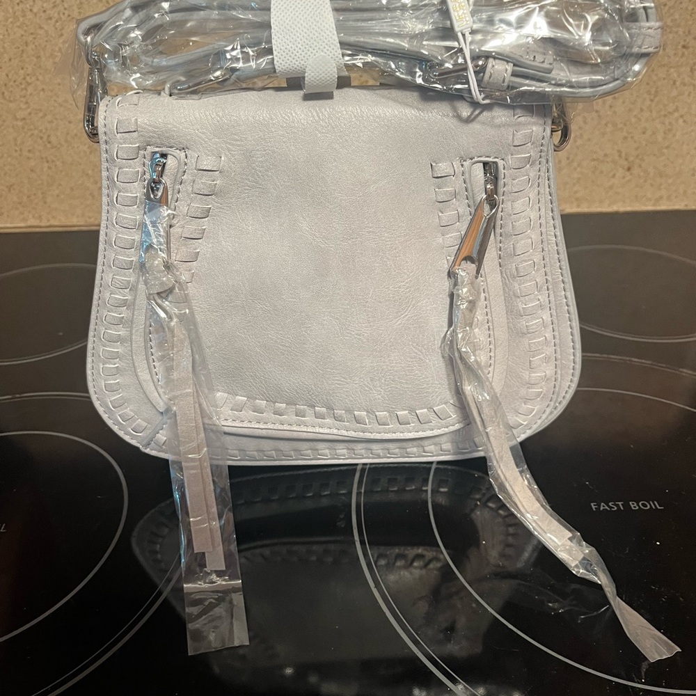 Urban Expressions Light Gray Crossbody Bag